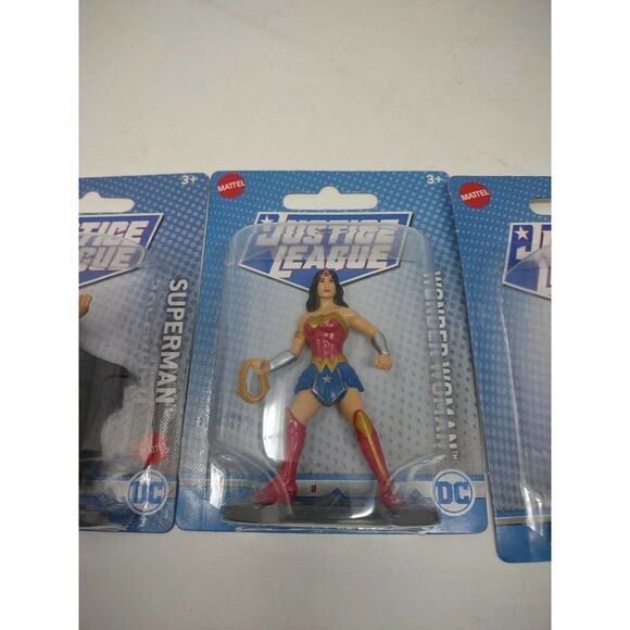 DC Justice League Minifigures Lot Of 5 Superman Wonder Woman Batman Cyborg Flash - Picture 3 of 6